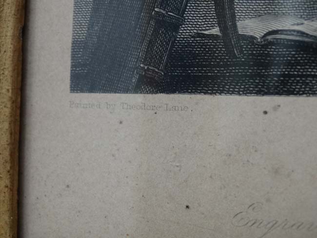 Robert Graves ( 1798-1873) after Theodore Lane ( 1800-1828) Birdseye maple framed engraving ' - Image 4 of 4