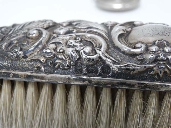 Assorted items to include a silver backed brush hallmarked Birmingham 1903 , - Image 3 of 7