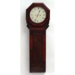 Clock : ' Worthington ' A William IV Wall Clock / Small tavern clock with 8-day movement,