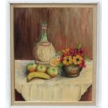 G Hodges XX Oil on board Still life Signed lower right 23 1/2 x 19 1/3" CONDITION: