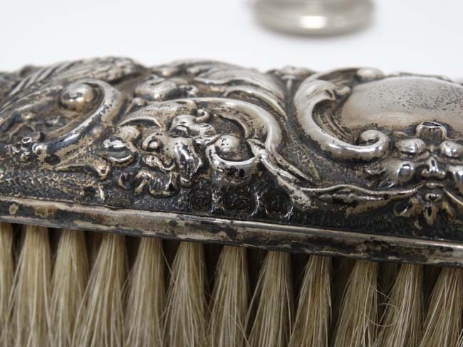 Assorted items to include a silver backed brush hallmarked Birmingham 1903 , - Image 7 of 7