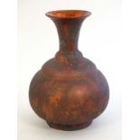 A Delft '' Jacoba '' pottery style earthenware lustre flared rim vase ,