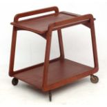 Vintage Retro : A Danish Sika Mobler Teak 2 tier trolley ,