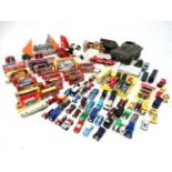 A large collection of die cast toy cars, including: Corgi Cameo, Matchbox models of Yesteryear,