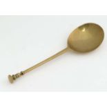 Old Brass spoon CONDITION: Please Note - we do not make reference to the condition