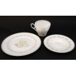 A Shelley 3 piece tea set , to include cup, saucer and sandwich plate, pattern number C123683,