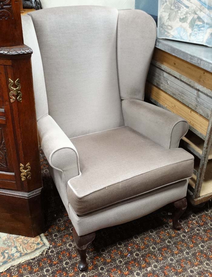 Wing back armchair CONDITION: Please Note - we do not make reference to the
