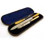 A part carving set (boxed) CONDITION: Please Note - we do not make reference to