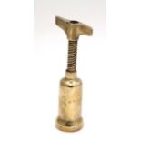 A brass corkscrew CONDITION: Please Note - we do not make reference to the