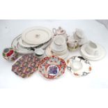 Quantity of assorted ceramics to include items by Royal Winton, Royal Caulderon, Crown Ducal,