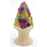 A c1930s Carlton ware '' Fruit Basket '' sugar sifter / shaker ,