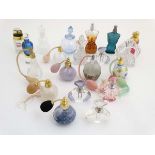 Glass: A collection of approximately 20 20th/21stC scent bottles,