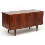 Vintage Retro : A Danish Rosewood? 2 door low cabinet ,