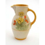 A c1930s Crown Ducal ware jug , shape number X7,