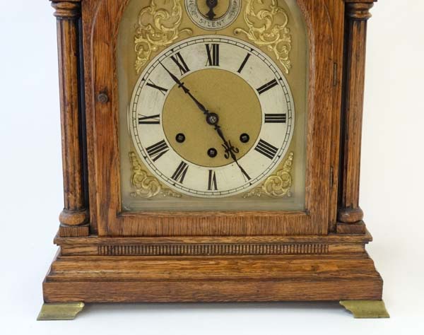 Gustave Becker musical Bracket Clock ; - Image 5 of 11