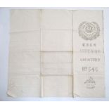 A quantity of linen marked ' The universal favourite KSKN Superior shirting no.