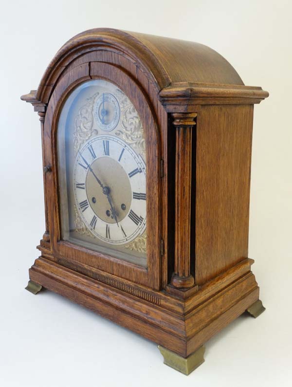 Gustave Becker musical Bracket Clock ; - Image 10 of 11