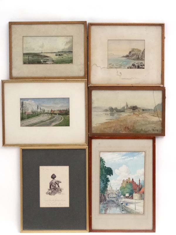 An assortment of watercolors by H Ball, ER. - Image 8 of 9