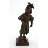 Anton Nelson (1880-1910), Cold painted Spelter sculpture ,