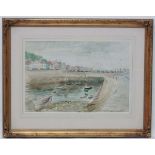 Winny Read XX English, Pencil and watercolour, The Harbour, Signed in pencil lower right.