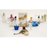 Glass: A collection of approximately 20 20th/21stC scent bottles,