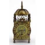 Empire lantern Clock : a 30 hour Brass cased lantern clock with platform escapement to the