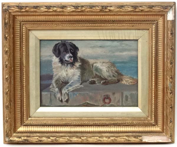 Elinor J Parr After Edwin Landseer, Oil on paper, A Distinguished Member of the Humane Society,