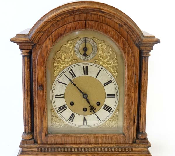 Gustave Becker musical Bracket Clock ; - Image 4 of 11