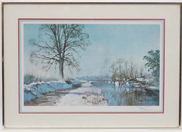 Terence Tenison Cuneo (1907-1996), Signed coloured print,