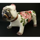 Wemyss : A rare Brian Adams Exon Pottery Wemyss ware figure of a French Bulldog,