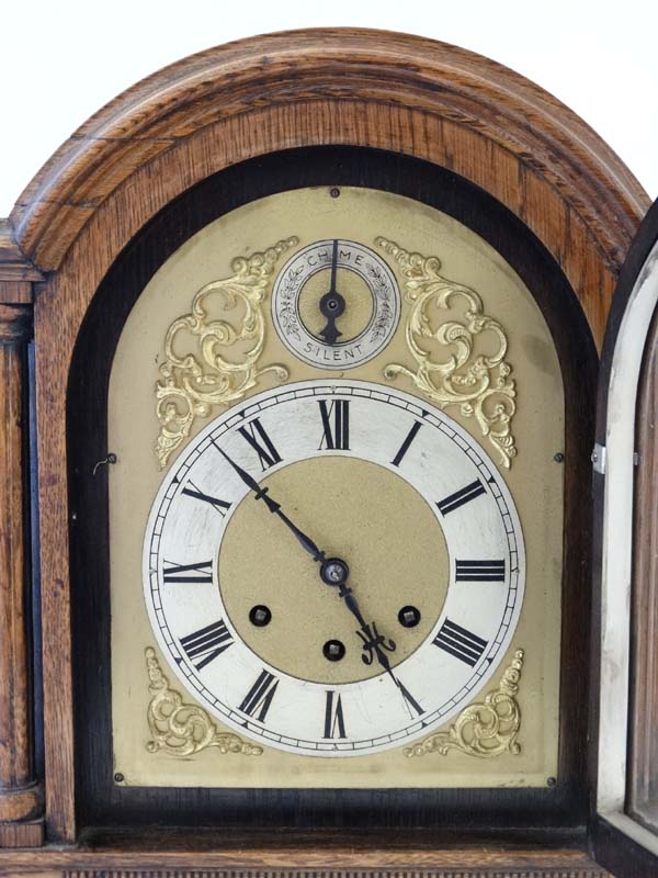 Gustave Becker musical Bracket Clock ; - Image 7 of 11