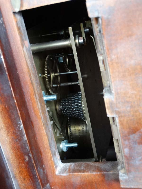 Clock : a 19 th C mahogany cased 12" wall Timepiece Clock , with fast - slow below 12, - Image 2 of 5