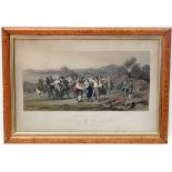 After J Absolon by F Holl, Hand coloured engraving ' April 10 1852 ', ' Saturday Night ',