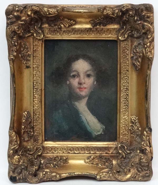 Circle of Gerald Kelly (1879-1872), Oil on canvas board, Portrait of a lady.