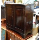 19thC Mahogany 2-door cupboard CONDITION: Please Note - we do not make reference to