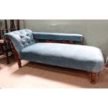 Blue chaise longue CONDITION: Please Note - we do not make reference to the
