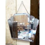 Art Deco wall mirror CONDITION: Please Note - we do not make reference to the