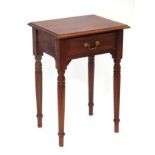 Mahogany side table CONDITION: Please Note - we do not make reference to the