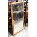 Large maple framed mirror CONDITION: Please Note - we do not make reference to the