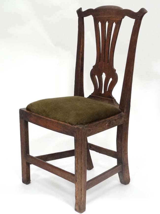 Oak chair CONDITION: Please Note - we do not make reference to the condition of