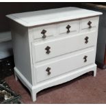 White painted chest of drawers CONDITION: Please Note - we do not make reference