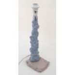 A c1998 Nao '' My Rag Doll '' style lamp base formed as a blanket below a cloud like column,