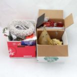 3 x boxes of Christmas decorations CONDITION: Please Note - we do not make