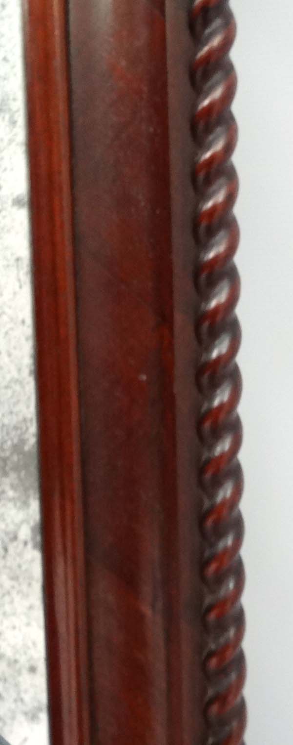 A 19thC mahogany framed pier mirror 76" high x 24" wide CONDITION: Please Note - - Image 5 of 6