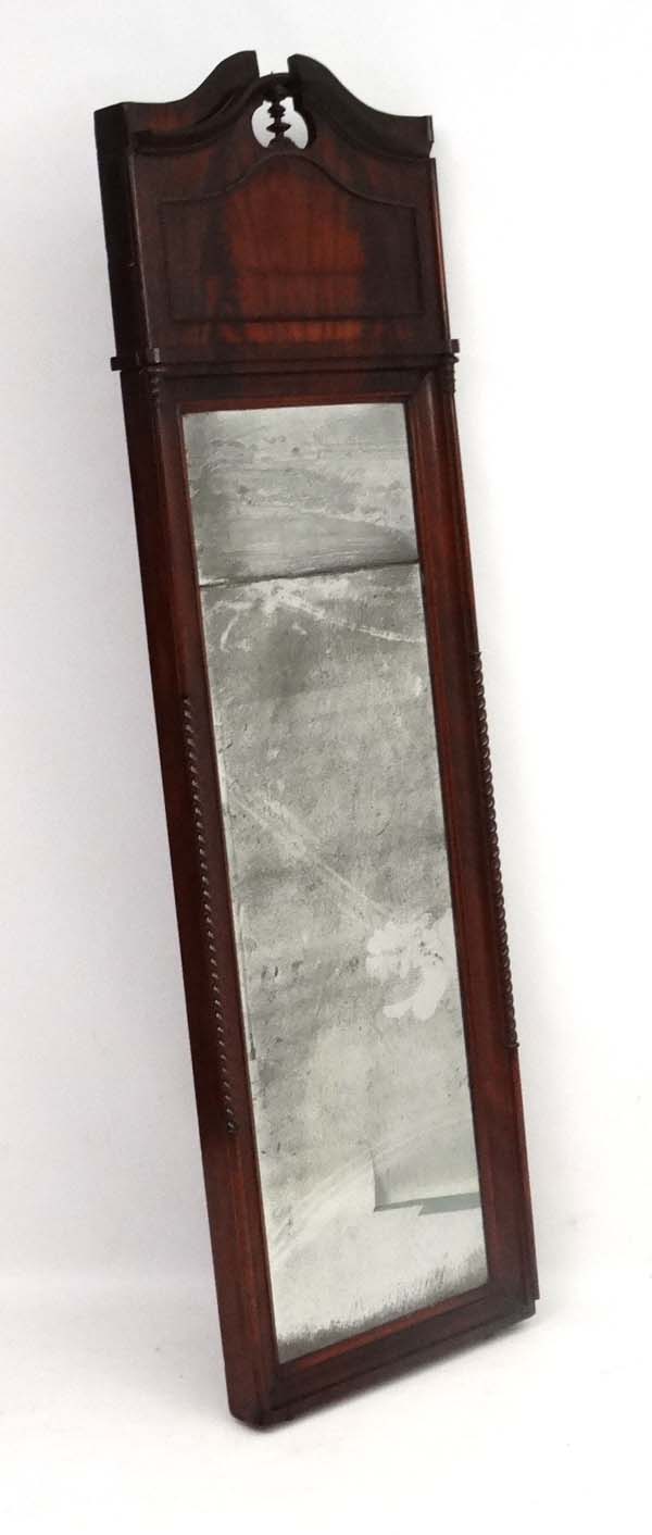 A 19thC mahogany framed pier mirror 76" high x 24" wide CONDITION: Please Note - - Image 3 of 6