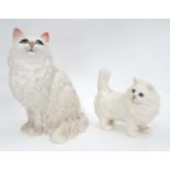 2 x Beswick cats CONDITION: Please Note - we do not make reference to the