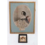 2 vic prints "Queen Victoria + print princess Mary CONDITION: Please Note - we do