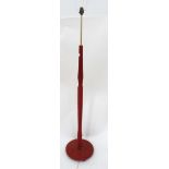 Red Retro standard lamp CONDITION: Please Note - we do not make reference to the