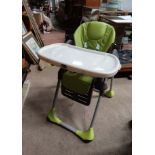 High chair & fitments CONDITION: Please Note - we do not make reference to the