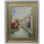 AT Blake 1907, Watercolour and gouache, San Frarato? Venice, Signed,